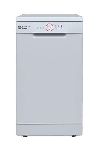 Image of Hoover H-DISH 500 Freestanding Slimline Dishwasher, 10 Place Settings, Class E, Total Care Programme & Quick Wash, Eco Mode, White, 45x61x85 cm - HDPH 2D1049W-80