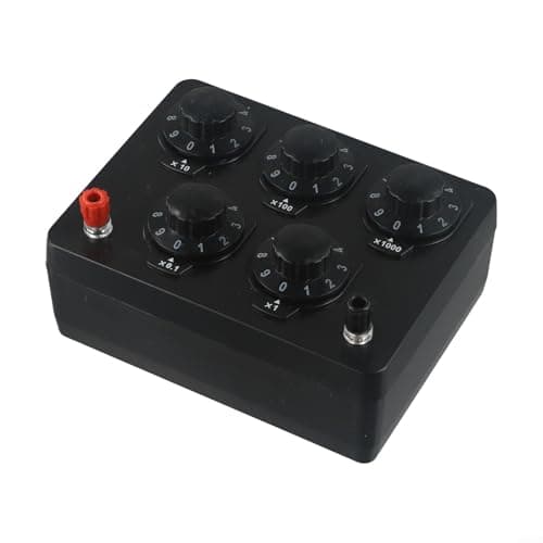 Image of MoSundi Variable Decade Resistor Box 0-9999.9 Ohm, 5-Range Resistance Dial with 0.5W Power Rating, for Educational and Laboratory Use