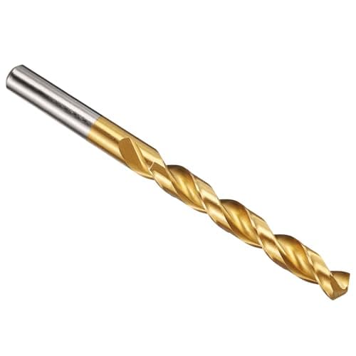 Image of PATIKIL 9.8mm Drill Bit, M42 8% Cobalt High-Speed Steel Jobber Straight Shank 135° Titanium Nitride (TiN) Coated for Hard Metal Stainless Steel - 1 Pack