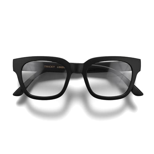 Image of LONDON MOLE® Tricky reading glasses | Cool square/rectangular/trapezoidal shaped readers | Men’s Women’s Unisex | Spring hinges