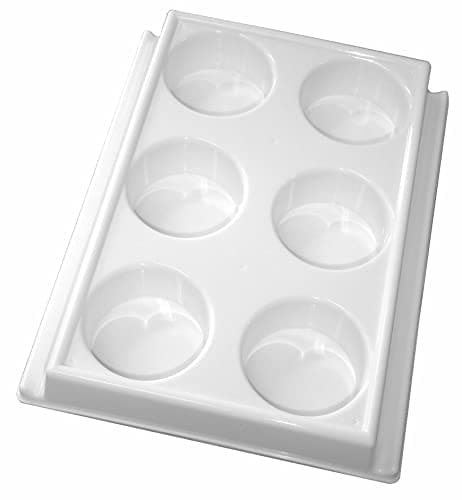Image of Major Brushes 6 Well Block Palette Paint Mixing Tray