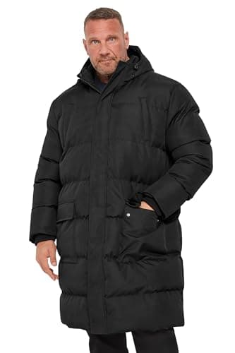 Image of BadRhino Big & Tall Longline Puffer Jacket - Men's - Plus Size Curve