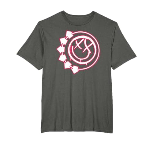 Image of Blink 182 Six Arrow Smile Rock Punk Band Music Logo T-Shirt