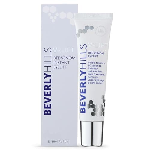Image of Beverly Hills V-Lift Bee Venom Eye Serum 30ml Tube | Clinically Proven Anti-Ageing Formula | Under Eye Bags, Dark Circles, Puffiness & Wrinkles | Results in 90 Seconds | 120 Day Supply