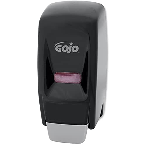Image of GOJO 800 Series Bag-in-Box Lotion Soap Push-Style Dispenser, Black, Dispenser for 800 mL Lotion Soap Refills - 9033-12