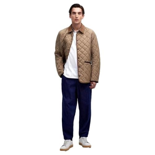 Image of Barbour Men's Baston Liddesdale Quilted Jacket, Military Brown, Military Brown, XL