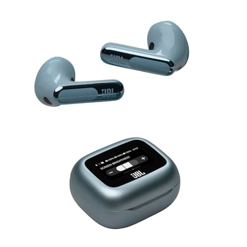 Image of JBL Live Flex 3, Wireless Earbud Headphones with Bluetooth, 50h Battery Life, True Adaptive Noise Cancelling and High-Resolution JBL Signature Sound, IP54 Waterproof, Open-Back Stick Design, Blue