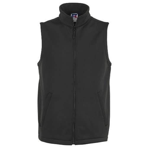 Image of Russell Mens Smart Softshell Gilet Jacket (M) (Black)