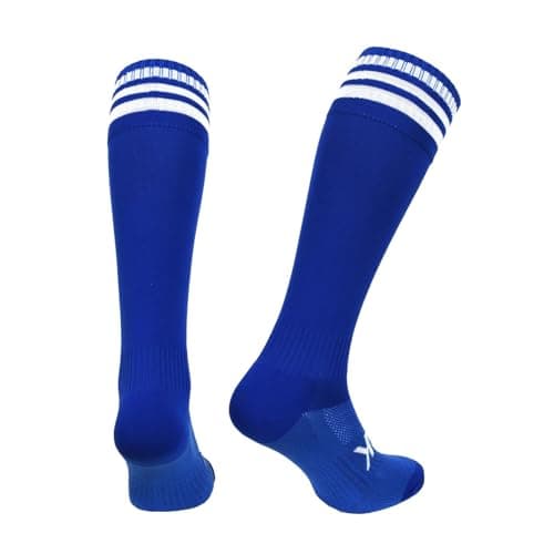 Image of ATAK Sports Kids Bars Socks Senior Royal Blue/white 10-2