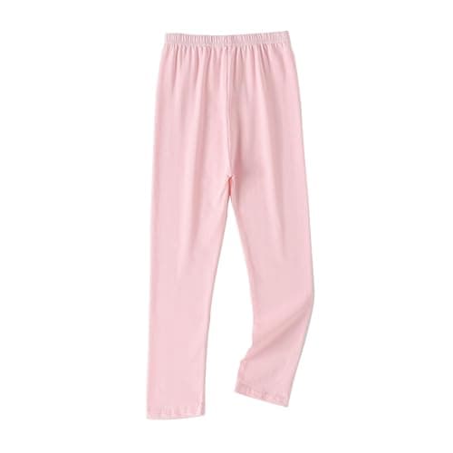 Image of XIYEZDM Girls Leggings Toddler School Trousers Stretch Tights Full Length Tights Kids School Dance Legging 3-13 Years(Pink, 120/6-7 Years)