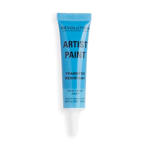 Image of Makeup Revolution London, Artist Collection, Artist Face and Body Paint, Blue, Jelly Formula, Ready To Use, 15ml