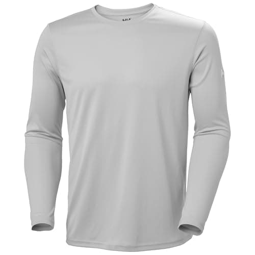 Image of Helly Hansen Mens Hh Tech Crew Ls 2.0, Grey Fog, M