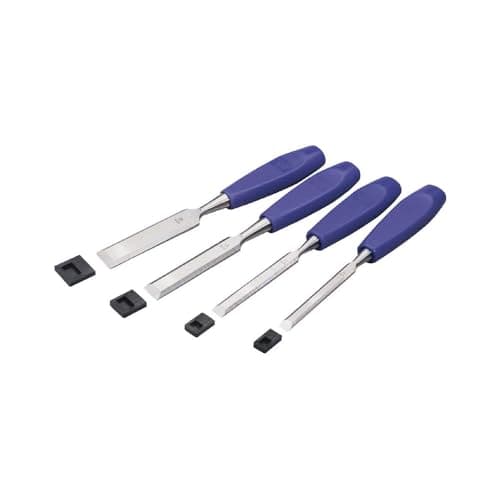 Image of Draper 69619 4-Piece Wood Chisel Set , Blue