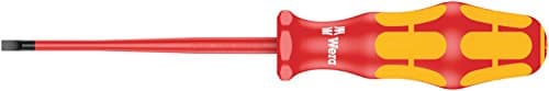 Image of Wera 05006441001 0.8 x 4 x 100 mm "160iS VDE" Insulated Screwdriver for Slotted Screws - Silver