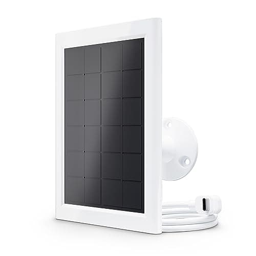Image of Arlo Certified Accessories | Solar Panel Charger, Weatherproof, Designed for Essential 2 (+XL) Security Cameras, Perfect for Keeping Your Cameras Charged 24/7, White