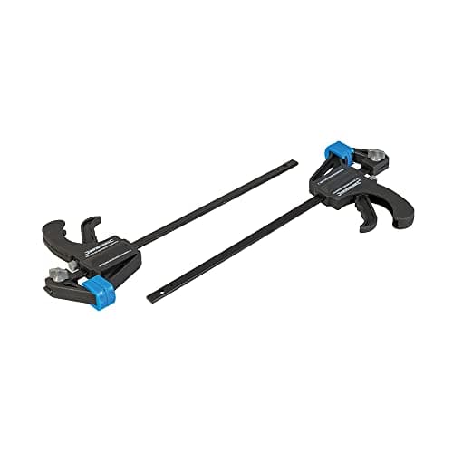 Image of Silverline Mini Clamps – 2 Piece, 150mm Quick-Release Spring Clamps for Woodworking & Crafts (250115)