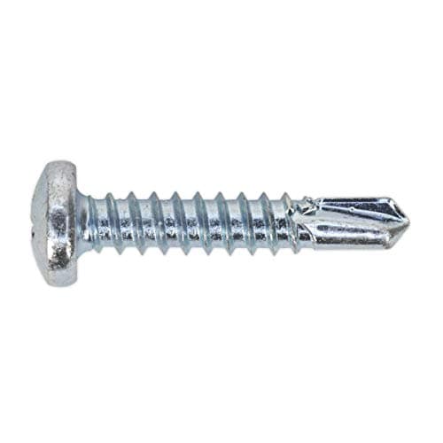 Image of Sealey SDPH4825 Self Drilling Screw 4.8 x 25mm Pan Head Phillips Zinc D7504N Pack of 100