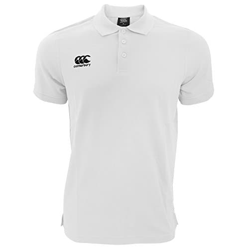 Image of Canterbury Mens Waimak Short Sleeve Pique Polo Shirt (XXL) (White)