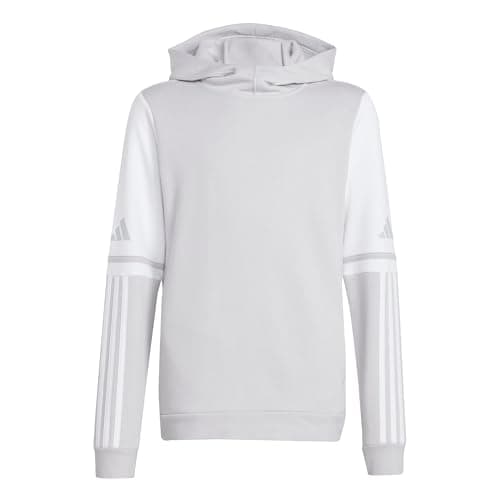 Image of adidas Unisex Kids SQUADRA25 SWEAT HOODY KIDS, team light grey/white, 5-6 Years