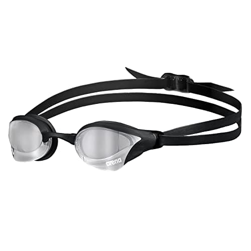 Image of arena Cobra Core Swipe Mirror Unisex Adult Racing Swimming Goggles, Swimming Pool Goggles with Curved Mirror Lenses, Anti-Fog, UV Protection, 5 Interchangeable Nose Bridges