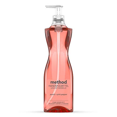 Image of Method Hand Washing Up Liquid Peach + Pink Pepper (532 ml), Sustainable Washing Up Liquid, No Animal Testing & Vegan Friendly, Plant Based