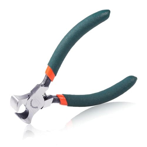 Image of SPEEDWOX Mini End Cutting Pliers, 4.5" End Nipper with PVC Handles, Nail Puller Tool for Installing Carpenters Construction Floor