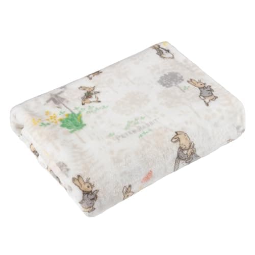 Image of Peter Rabbit Classic Fleece Throw – Soft Cosy Storybook Motif Plush Blanket (Multicolour – 130x150cm)