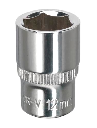 Image of Sealey Sp1412 Walldrive Socket 12Mm 1/4Sq Drive Fully Polished
