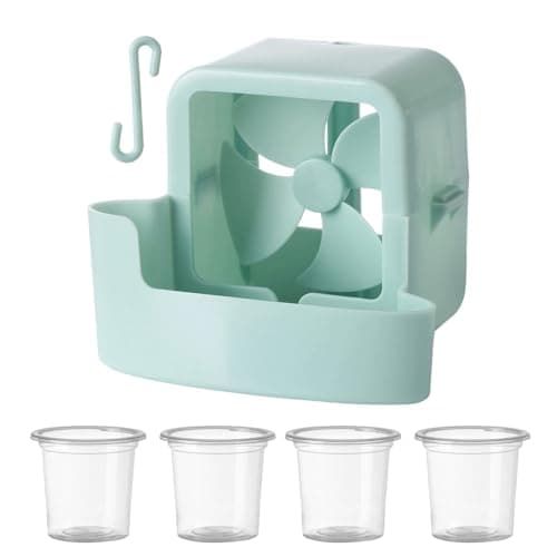 Image of YPBEW 3 Multiuse Fan Cooling Attachment with Ice Compartment, Texture for Table/Floor Fan Cooling Attachment with Ice Cubes Portable Air Cooler Accessory for Floor Desk Home Use