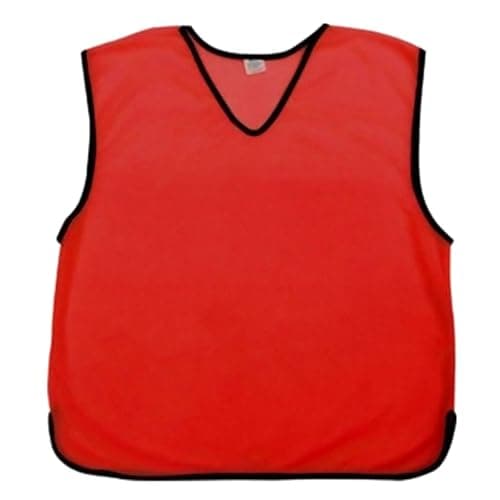 Image of Sterling Sports 6 X Training Bibs Sports Mesh Football Bibs Adult (Pack of 6) - Quick Dry Sport Bibs For Rugby, Basketball, Cricket & Football (Red, Small Boys/Girls (Under 6 Years Old))