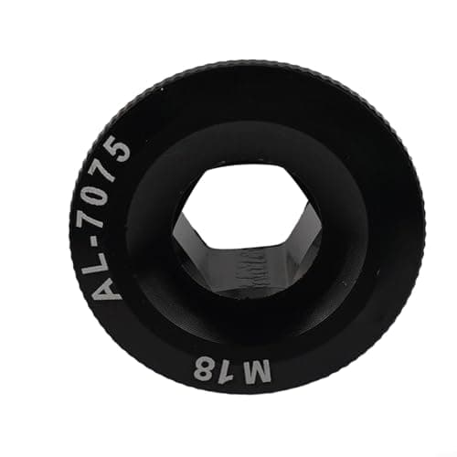 Image of HomeVortex Crank Fixing Bolt M15 M19 M20, Aluminium Alloy BB Central Screw and Crank Cover for Road Mountain Bike, Black Component (Size: M15 15x28mm)()