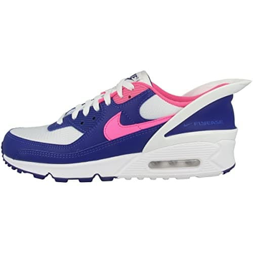 Image of NIKE Air Max 90 Flyease Mens Running Trainers CU0814 Sneakers Shoes (UK 7 US 8 EU 41, White Hyper Pink White 101)