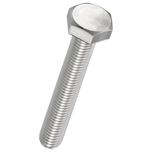 Image of Kozelo 4 Pcs Hex Head Screws Bolts - [M10-1.5x70] 304 Stainless Steel Grade A2-70 Fully Threaded Hex Tap Metric Hexagon Head Machine Bolts Right Hand External Hex Drive, Silver