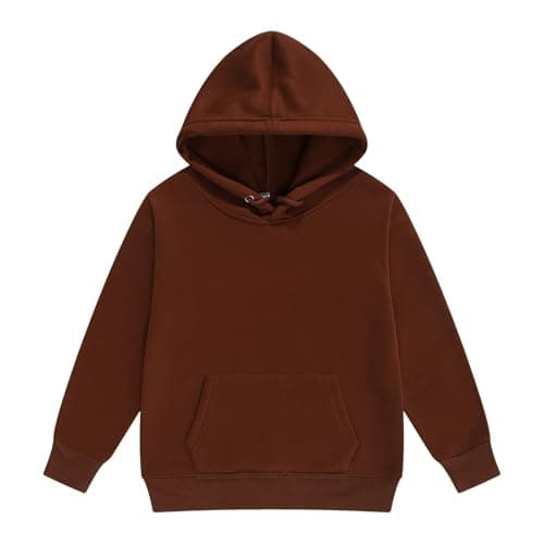 Image of Kid's Sweatshirts Hoodies Boys Girls and Toddlers' Pullover Hoodie Sweatshirts (Coffee, 5-6 Years)
