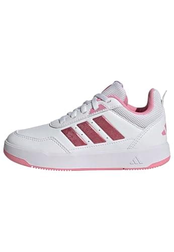 Image of adidas Unisex Kids TENSAUR Sport 3.0 Shoes Kids, FTWR White/Bliss Pink/Grey Two, 2 UK