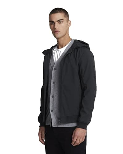 Image of Lyle & Scott Mid Jackets Tonal Fleece Back Softshell Z865 Jet Black, L
