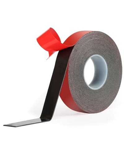 Image of Acual Double Sided Tape Heavy Duty 12mm x 3m, 1.1mm Thick Waterproof Acrylic Foam Mounting Tape 5952, Strong Adhesive for Automotive Trim, LED Strips, Car, Home & Office Decor