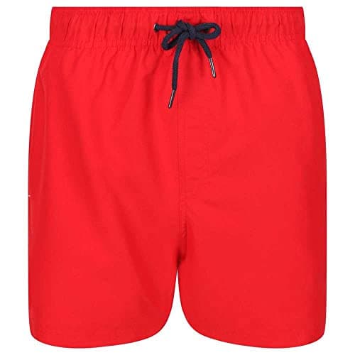 Image of Regatta Unisex Mawson III Quick-Drying Adjustable Shorts for Men Swim Trunks True Red