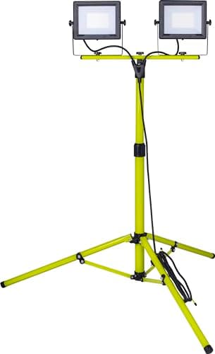 Image of Luceco Eco Tripod Black Twin 5000Lm 2X50W 5000K - UK Plug