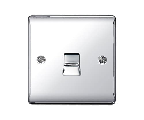Image of BG-Nexus-Metal Single Telephone Socket,Master,Polished Chrome Finish