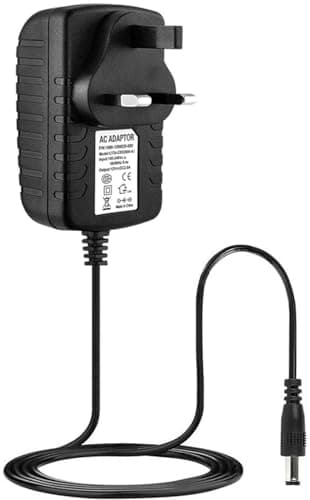 Image of Sfunpu 12V 2A Power Supply Adapter, AC/DC Converter Adapter Driver Transformer UK Plug 5.5 x 2.5mm(Compatible with 5.5 x 2.1mm) for LED light CCTV Camera