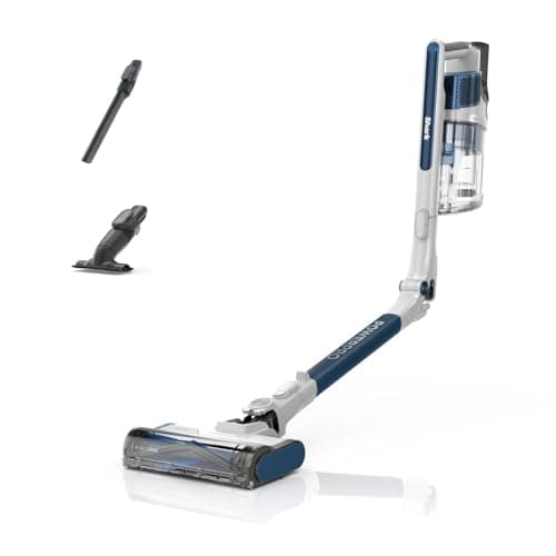 Image of Shark PowerPro Cordless Stick Vacuum Cleaner, Lightweight, Floor Detect Technology, Anti-Hair Wrap Technology, Anti-Allergen Complete Seal, Flexible, Handheld mode, Navy Metallic, IZ380UK
