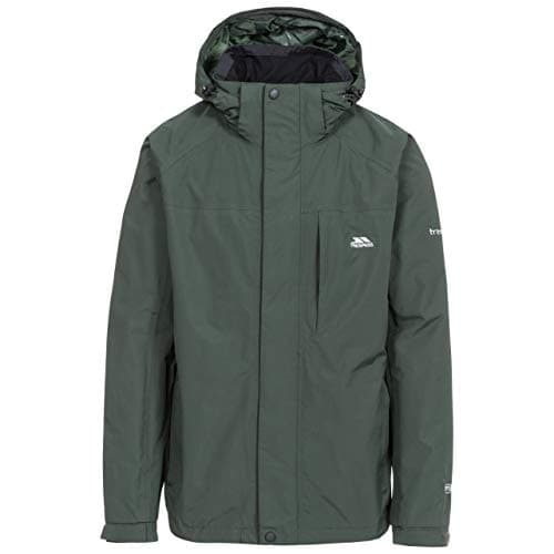 Image of Trespass Mens Waterproof Jacket with Hood Taped Seams XXS -XXXL Edwards II