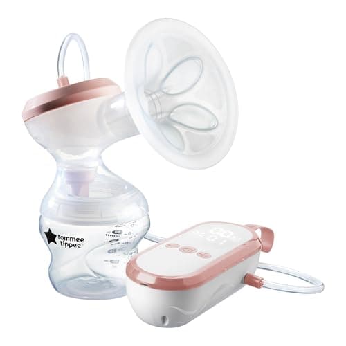 Image of Tommee Tippee Made for Me Single Electric Breast Pump, Portable, Quiet, Massaging Silicone Cup, 5 Massage and 9 Express Modes, USP Rechargeable, 150ml Baby Bottle Included