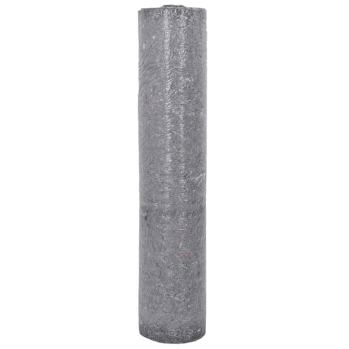 Image of vidaxl Non-Slip Painter Fleece 2532x100 cm Grey - Floor Protection Cover for Tiles, Carpets, parquet Floors - Durable & Water- with nonwoven Fabric and PE Film