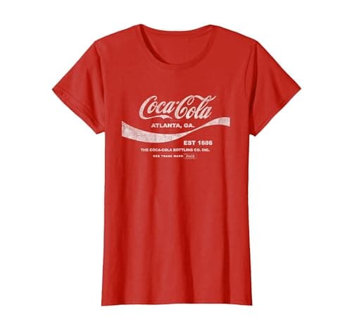 Image of Coca Cola Drink 1886 T-Shirt, Women, Red, Small