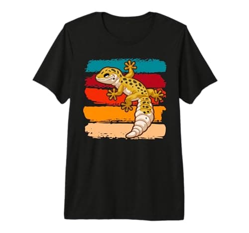 Image of Vintage Leopard Gecko Women Kids Boys Youth Girl Men Premium T-Shirt