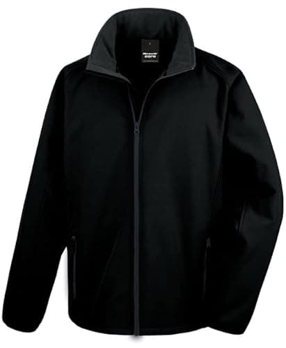 Image of Result R231M Core Printable Softshell Jacket - Black/Black - L
