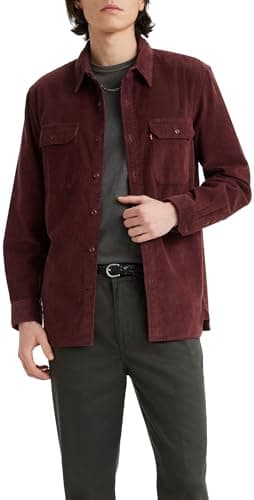 Image of Levi's Men's Jackson Worker Shirt, Decadent Chocolate,