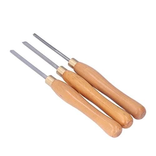 Image of Wood Lathe Turning Tool Set High-Speed Steel Insert Chisels for Bowl Turning, Spindle Turning & Pen Turning Professional Woodworking Tools